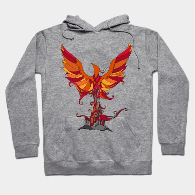 Phoenix Rising Hoodie by MellyLunaDesigns